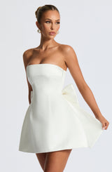Fioreclo Abbie Mini Dress in Ivory