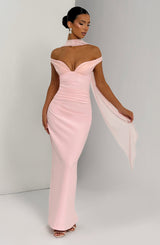 Fioreclo Abigael Maxi Dress in Blush