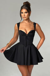 Fioreclo Adalene Mini Dress in Black
