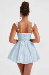 Fioreclo Adalene Mini Dress in Blue