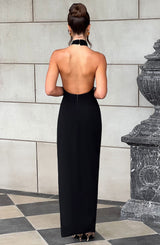 Fioreclo Adaliah Maxi Dress in Black