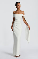 Fioreclo Addyson Maxi Dress in Ivory