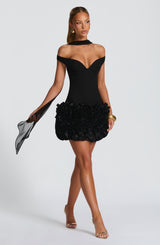 Fioreclo Adette Mini Dress in Black