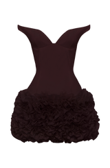 Fioreclo Adette Mini Dress in Plum