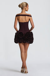 Fioreclo Adette Mini Dress in Plum