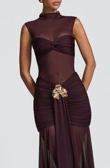 Fioreclo Adina Rose Top in Plum