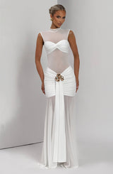 Fioreclo Adina Rose Top in White