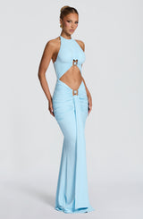 Fioreclo Aeshana Maxi Dress in Sky Blue