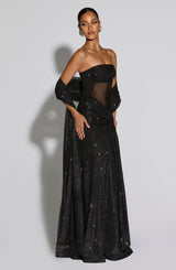 Fioreclo Agnessa Shawl in Black Sparkle
