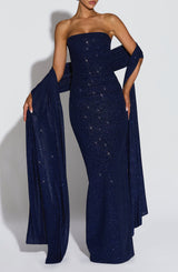 Fioreclo Agnessa Shawl in Navy Sparkle