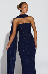 Fioreclo Agnessa Shawl in Navy Sparkle