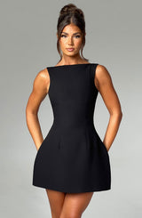 Fioreclo Alanis Mini Dress in Black