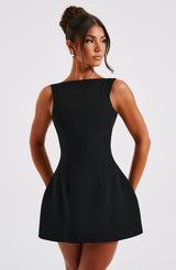 Fioreclo Alanis Mini Dress in Black