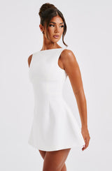Fioreclo Alanis Mini Dress in Ivory