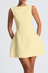 Fioreclo Alanis Mini Dress in Lemon