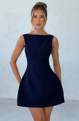 Fioreclo Alanis Mini Dress in Navy
