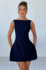 Fioreclo Alanis Mini Dress in Navy