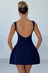 Fioreclo Alanis Mini Dress in Navy