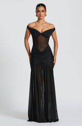 Fioreclo Alaya Maxi Dress in Black