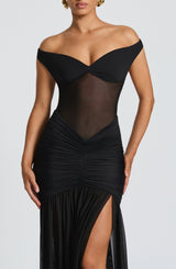 Fioreclo Alaya Maxi Dress in Black