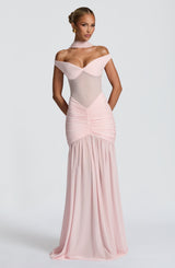 Fioreclo Alaya Maxi Dress in Blush