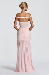 Fioreclo Alaya Maxi Dress in Blush
