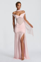 Fioreclo Alaya Maxi Dress in Blush