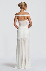 Fioreclo Alaya Maxi Dress in Ivory