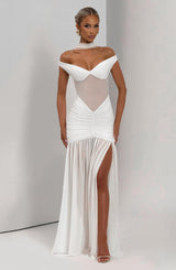 Fioreclo Alaya Maxi Dress in Ivory