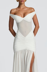Fioreclo Alaya Maxi Dress in Ivory