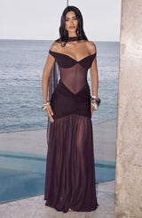 Fioreclo Alaya Maxi Dress in Plum