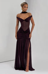 Fioreclo Alaya Maxi Dress in Plum