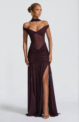 Fioreclo Alaya Maxi Dress in Plum