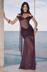 Fioreclo Alaya Maxi Dress in Plum