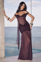 Fioreclo Alaya Maxi Dress in Plum