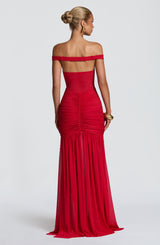 Fioreclo Alaya Maxi Dress in Red