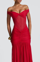 Fioreclo Alaya Maxi Dress in Red