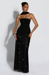 Fioreclo Allora Maxi Skirt in Black
