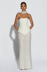 Fioreclo Allora Maxi Skirt in Ivory
