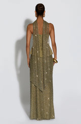 Fioreclo Allora Maxi Skirt in Sage