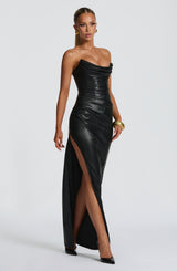 Fioreclo Alva Maxi Dress in Black