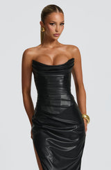 Fioreclo Alva Maxi Dress in Black