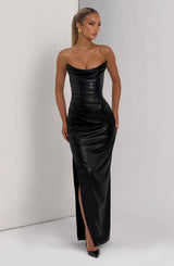 Fioreclo Alva Maxi Dress in Black