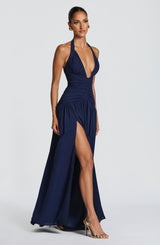 Fioreclo Amara Maxi Dress in Navy