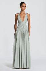 Fioreclo Amara Maxi Dress in Sage