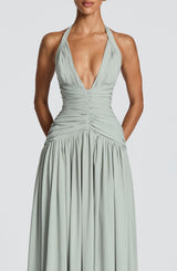 Fioreclo Amara Maxi Dress in Sage