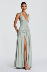 Fioreclo Amara Maxi Dress in Sage