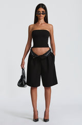 Fioreclo Amarah Bermuda Shorts in Black