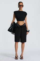 Fioreclo Amarah Bermuda Shorts in Black