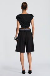 Fioreclo Amarah Bermuda Shorts in Black